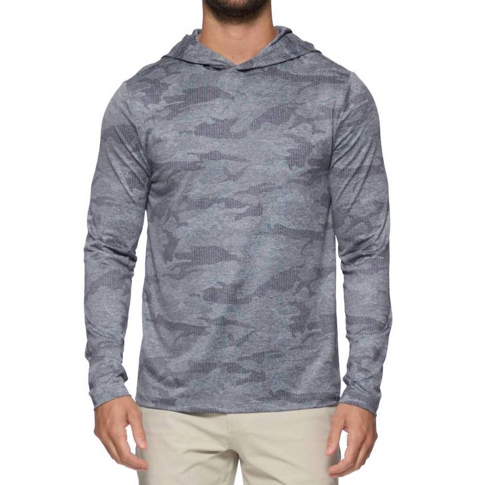 NEW FLAGS & ANTHEM men's madeflex performance hoodie in destin camo
